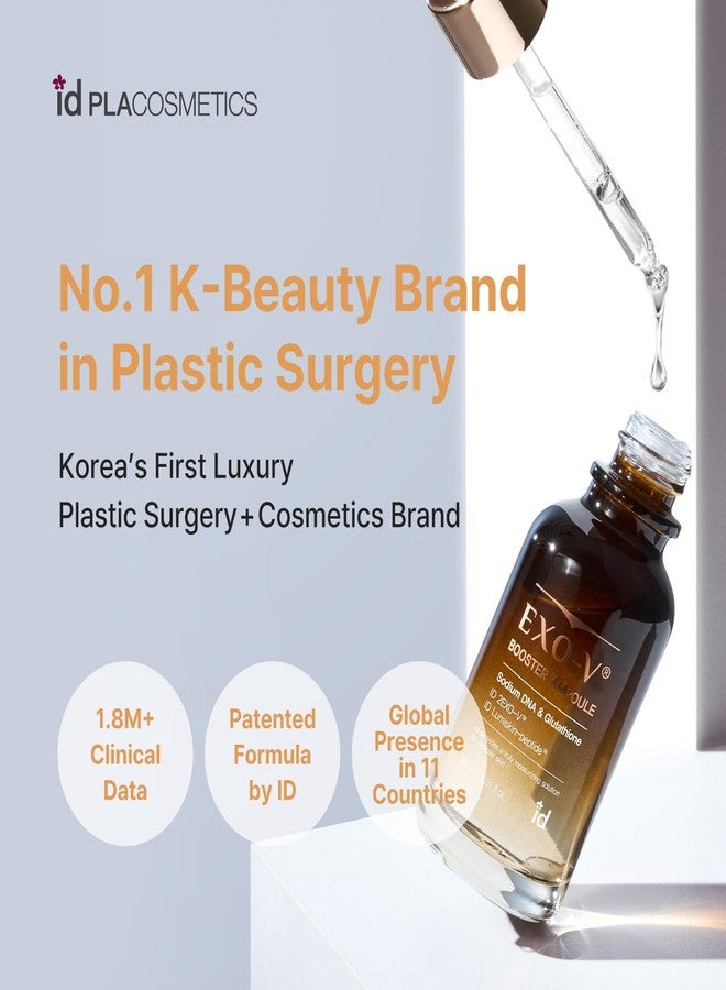 ID PLACOSMETICS idplacosmetics EXO-V Booster Ampoule 1.01 fl.oz (30ml) – Exosome Serum (720,000 PPM) with PDRN & Glutathione, Korean Skincare Microneedling Serum, for Smoother-Looking Texture & Elasticity Support. - Image 2